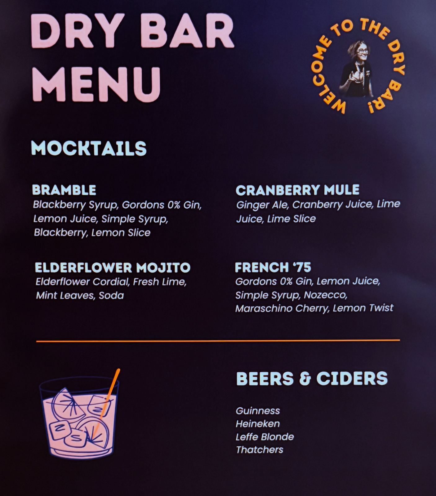 Eremos dry bar mocktail menu